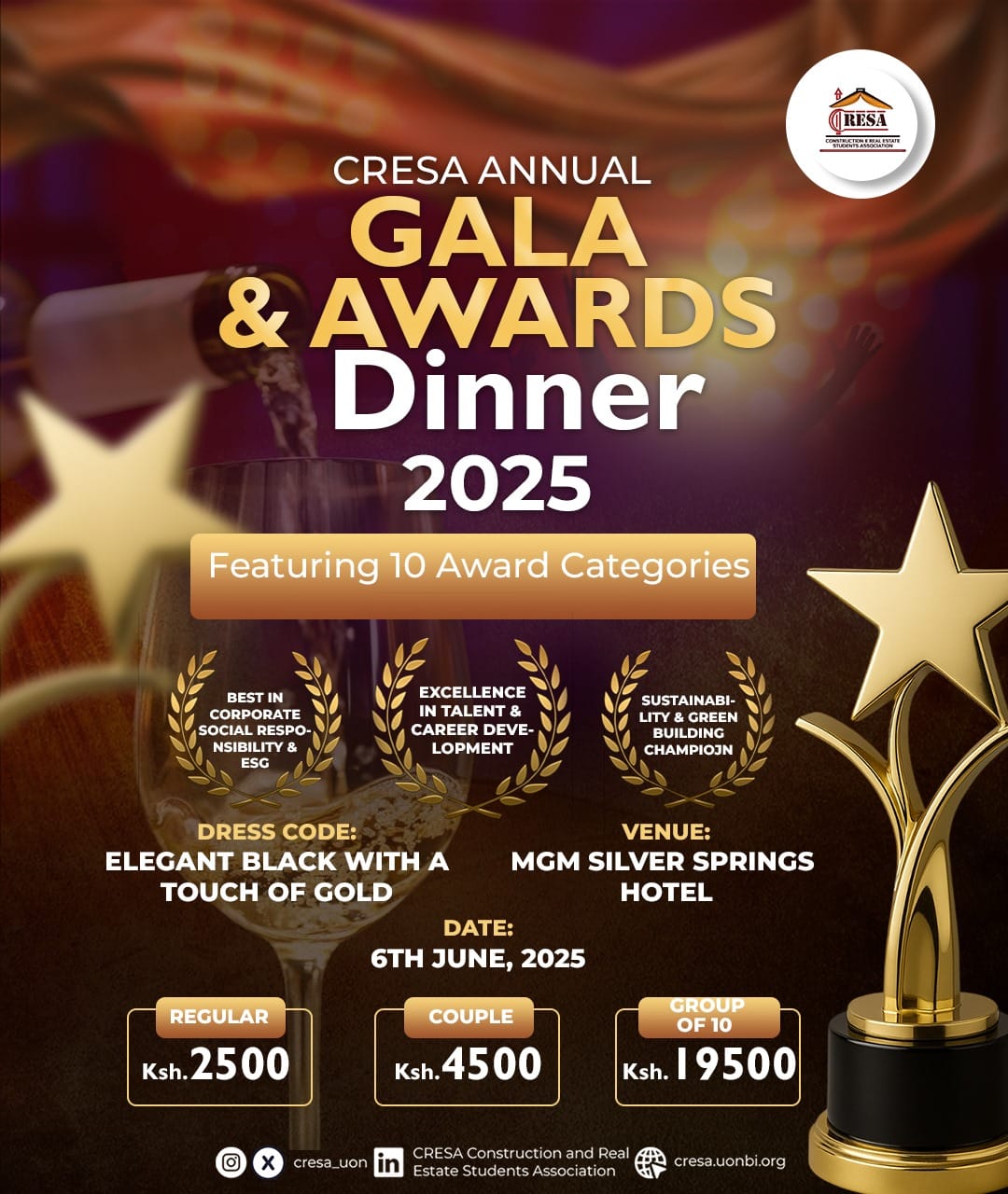 The Annual CRESA Gala Dinner